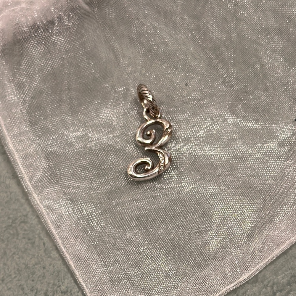 Brighton Silver Number “3” Charm